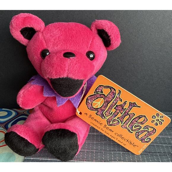 Liquid Blue Other - Vintage New Grateful Dead Beanie Bear ALTHEA 1997 Original Tag & Collector Card